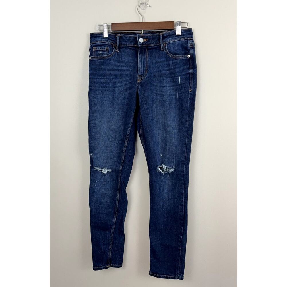 Old Navy Rockstar Super Skinny Women's Jeans Sz 8 Stretch Distress Cotton Blend